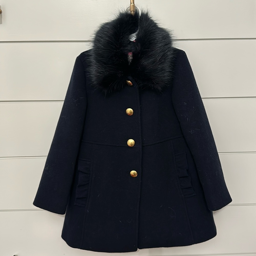 J crew crew cut girls Seacoast with faux fur